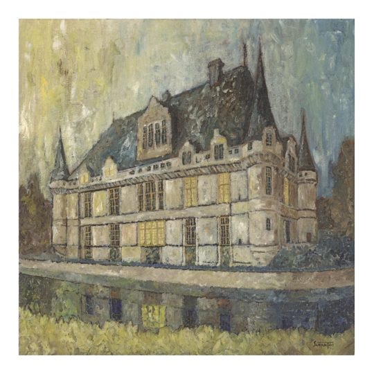Chateau at Dusk in Azay-le-Rideau