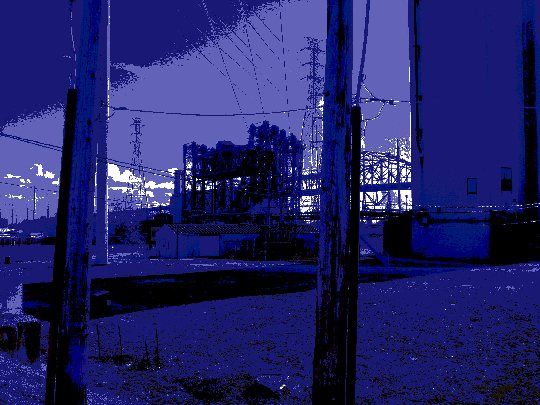 Lift Bridges And Silo At Calumet River